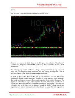 VOLUME SPREAD ANALYSIS 
perfect. 
Just enclosing a chart with similar conditions mentioned above. 
Now let us come to the thi