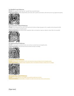 11 Basic Fingerprint Patterns Explained | PDF | Shape | Fingerprint