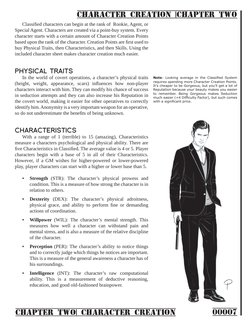 00007
CHAPTER TWO| CHARACTER CREATION
CHARACTER CREATION |CHAPTER TWO
 
Classified characters can begin at the rank of  Rooki