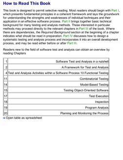 How to Read This Book
This book is designed to permit selective reading. Most readers should begin with Part I,
which present