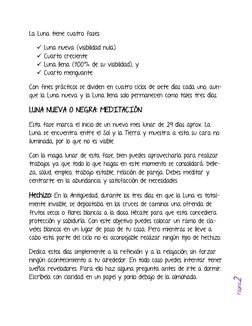 Página2 
La Luna tiene cuatro fases: 
 Luna nueva (visibilidad nula) 
 Cuarto creciente 
 Luna llena (100% de su visibil