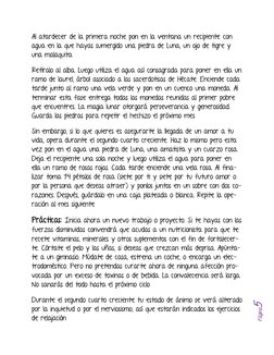Página5 
Al atardecer de la primera noche pon en la ventana un recipiente con 
agua en la que hayas sumergido una piedra de