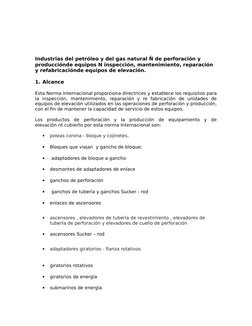 Normativa API RP 8B: Inspección y Mantenimiento | PDF | Tecnología