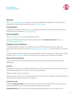 5
ABOUT THIS GUIDE
Document conventions
Glossary
The F5 Glossary page (f5.com/glossary)  (https://f5.com/glossary)offers an u