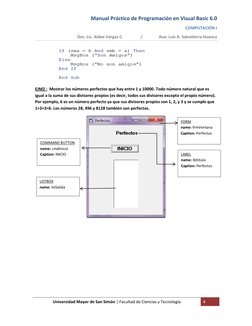 Manual Práctico de Programación en Visual Basic 6.0 
COMPUTACION I 
Doc: Lic. Aidee Vargas C.                 /