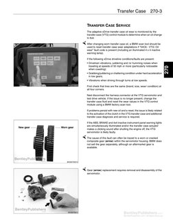 BMW x3 E83 Service Manual 2004 2010 Excerpt Transfer Case Service