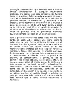 patología constitucional, que sostiene que el cuerpo
ofrece  compensación  a  cualquier  insuficiencia
orgánica. Era posible