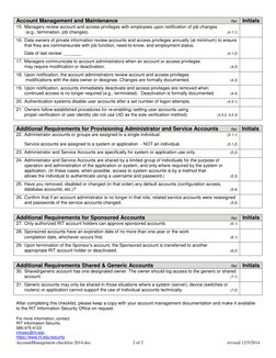 Account Management Checklist Guide | PDF | User (Computing ...