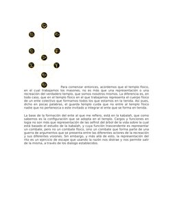 Para comenzar entonces, acordemos que el templo físico,
en el cual trabajamos los masones, no es más que una representación o