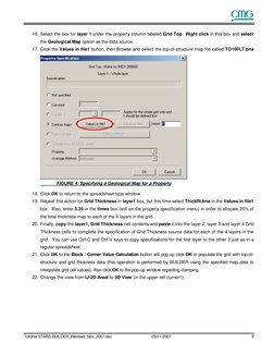 Tutorial STARS BUILDER_Revised_Nov_2007.doc
05/11/2007
7
16. Select the box for layer 1 under the property column labele