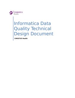Informatica Data Quality Design Document | PDF