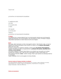 f-sos mi ser 
g-incentivar a la improvisación de palabras 
2- palabras de odio 
a-te odio 
b-no puedo verte
c-infeliz  
d-te