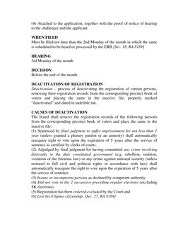 (4) Attached to the application, together with the proof of notice of hearing 
to the challenger and the applicant 
 
WHEN FI