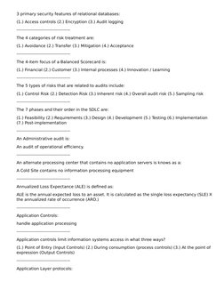 CISA Study Guide and Key Concepts | PDF | Audit | Business Process