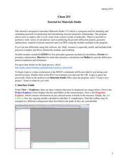 Materials Studio 7.0 Tutorial Guide | PDF | Icon (Computing) | Crystal ...