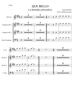 %
%
%
>
∀∀∀∀∀
∀∀∀∀
∀∀∀∀
∀∀
β
β
β
β
−−
−−
−−
−−
−−
−−
Alto Sax
Trumpet in Bα 1
Trumpet in Bα 2
Tenor Trombone
3
3
3
3
6
6
6
6