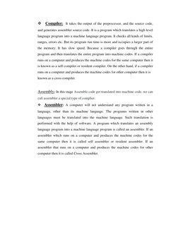Assembler, Compiler, Loader & Linker Explained | PDF | Library ...