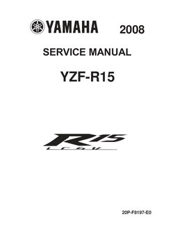 Yamaha YZF-R15 Service Manual (English) | PDF | Fuel Injection