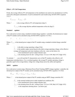 EffectiY e PV Cell Temperature 
Firstly, the average effective PV cell temperature at the installation site needs to be calcu