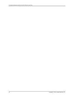 Copyright © 2014, Juniper Networks, Inc.
viii
Complete Hardware Guide for EX2200 Ethernet Switches
