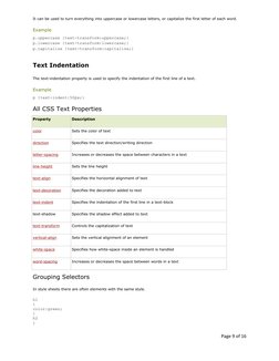 CSS Complete Study Notes PDF | PDF | Cascading Style Sheets | Html Element