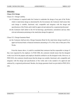 NAME: WONG ING SING                            ASSIGNMENT 1 
MBEG 1033  
 
3 
SEMESTER 1 
 
SESSION 2015‐2016 
PWD 203A 
Clau
