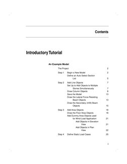 i 
Contents 
Introductory Tutorial 
An Example Model 
The Project 
2 
Step 1 
Begin a New Model 
2 
Define an Auto Select