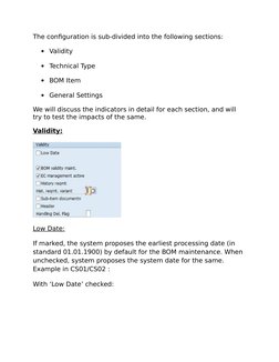 SAP BOM Configuration Overview | PDF | Computer Programming | Computer Data