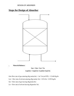 Absorber Design and Column Selection | PDF | Absorption (Chemistry ...
