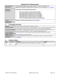 Software Enhancement Request Template | PDF | Business Process ...