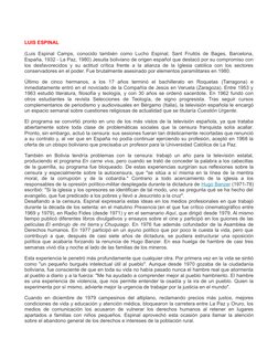 LUIS ESPINAL
(Luis Espinal Camps, conocido también como Lucho Espinal; Sant Fruitós de Bages, Barcelona,
España, 1932 - La Pa