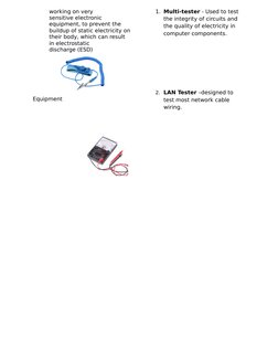 Essential Tools for Computer Servicing | PDF | Soldering | Solder