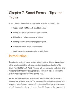 Smart Forms: Tips and Tricks Guide | PDF | Subroutine | Image Resolution