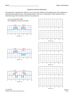 Wave Interference and Superposition Worksheet | PDF | Waves | Oscillation