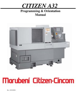 A32VII Class Manual-Rev 02242009 | PDF | Metalworking | Mechanical