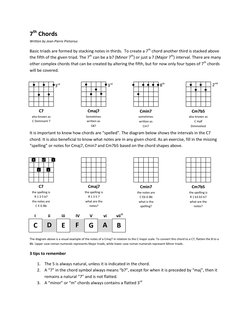 7th Chords | PDF | Chord (Music) | Music Theory