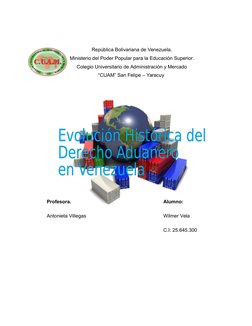 Historia y Evolución de las Aduanas en Venezuela | PDF | aduana | Ley ...