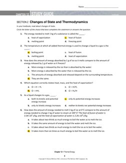 Copyright © Glencoe/McGraw-Hill, a division of The McGraw-Hill Companies, Inc. 
Chapter 12  Thermal Energy 
4 
 
SECTION 2 C