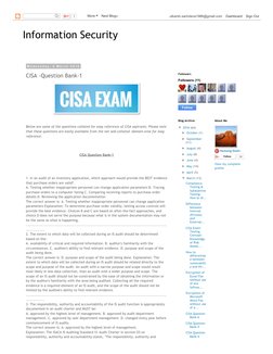 CISA Exam Question Bank 2024 | PDF | Information Security