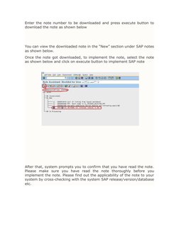 Sap Note Example Applying SAP Notes: A Step-by-Step Guide | PDF | Finance & Money ...