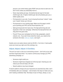 account, your entire history goes POOF and you have to start over. So 
don’t move unless you absolutely have to. 
o Never sto