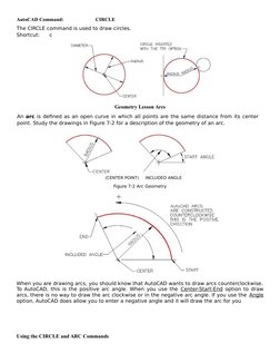 AutoCAD 2D: Circles and Arcs Guide | PDF | Circle | Diameter