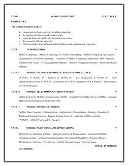 Mobile Computing Course Overview Mobile Computing Course Overview | PDF | Mobile Phones | Communications ...
