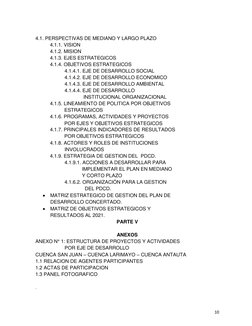 10 
 
 
4.1. PERSPECTIVAS DE MEDIANO Y LARGO PLAZO 
 
 
 
 
4.1.1. VISION 
 
 
 
 
 
 
 
 
 
4.1.2. MISION