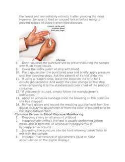 CBG Monitoring: Nursing Procedures Guide | PDF | Blood Sugar | Hypoglycemia