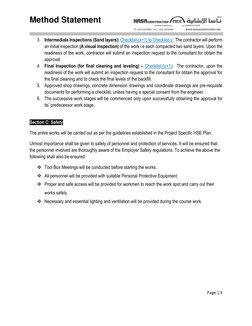 Method Statement For Backfilling Works | PDF | Industries | Engineering