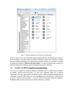 Fig. 2. “Entorno grafico de las librerías de Simulink” 
Como se observa en la fig.2, Simulink trabaja mediante una serie de
