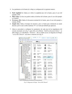 6. Los parámetros en la fuente de voltaje se configuran de la siguiente manera: 
 
 Peak Amplitud (v): Indica en voltios la