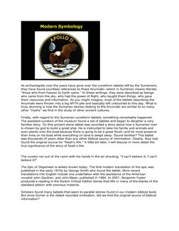 As archeologists over the years have gone over the cuneiform tablets left by the Sumerians, 
they have found countless re