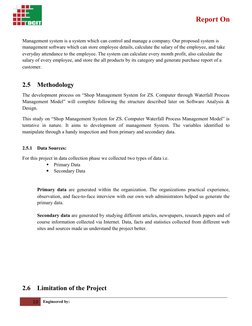 Report On
Management system is a system which can control and manage a company. Our proposed system is 
management software w